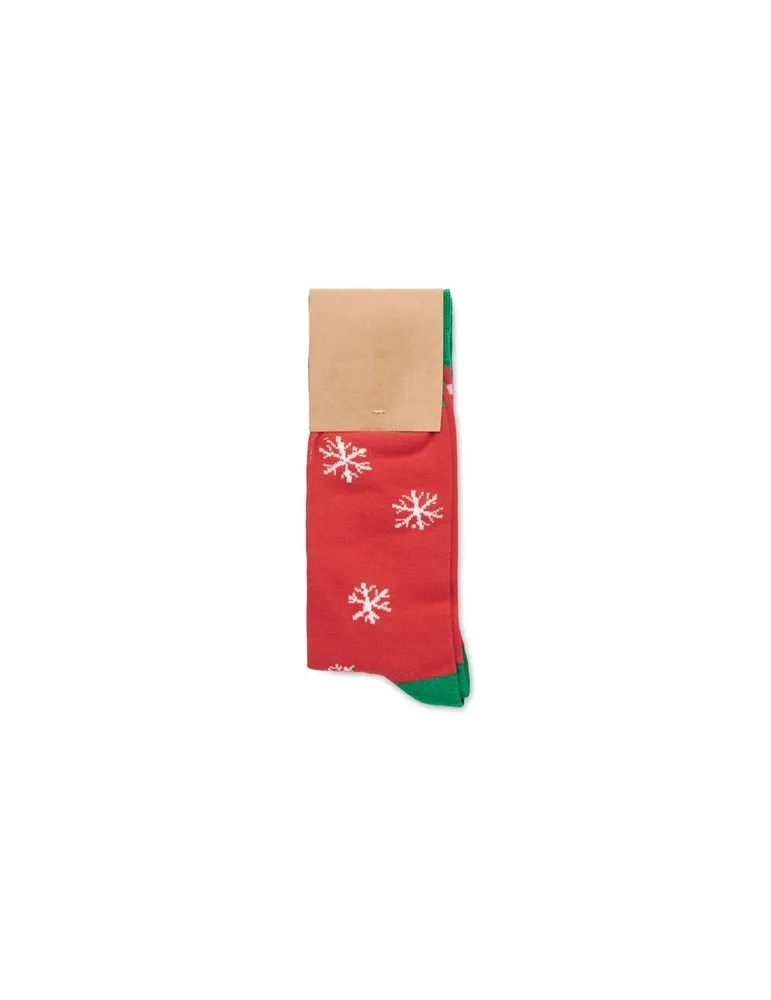 Chaussettes de Noël Joyful L - Écologiques et Festives