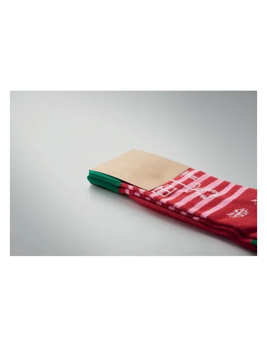 Chaussettes de Noël Joyful L - Écologiques et Festives