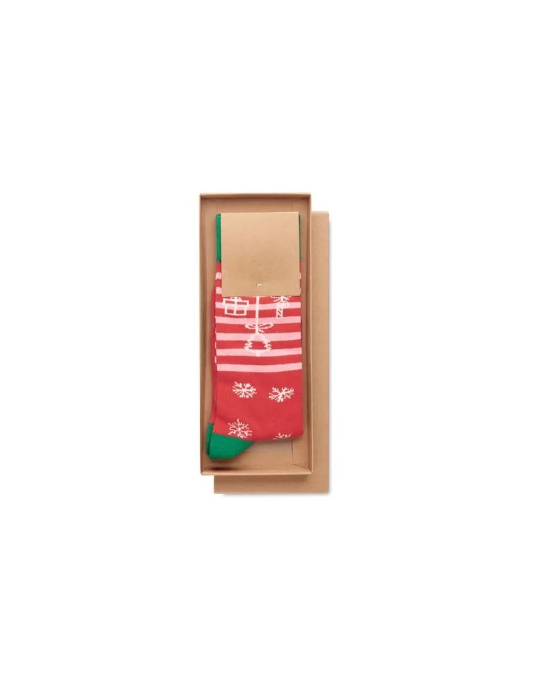 Chaussettes de Noël Joyful L - Écologiques et Festives