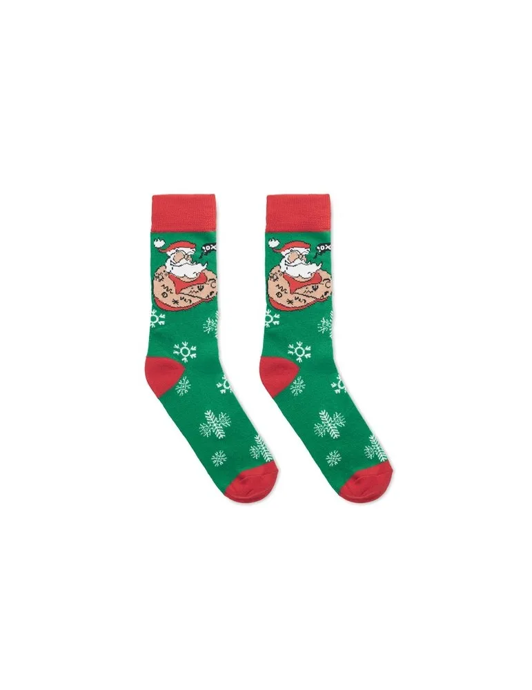 Chaussettes de Noël Joyful L - Écologiques et Festives