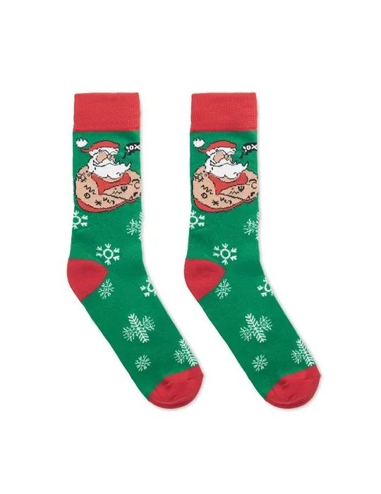 Chaussettes de Noël Joyful L - Écologiques et Festives