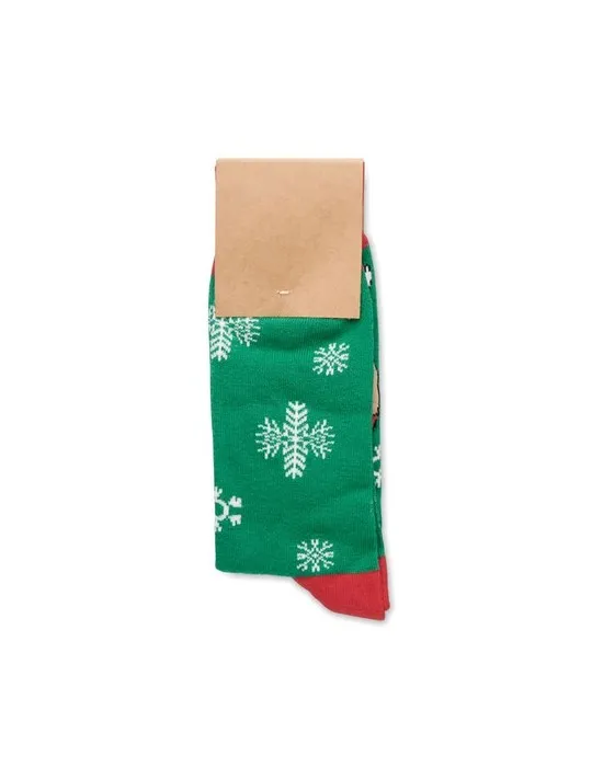 Chaussettes de Noël Joyful L - Écologiques et Festives