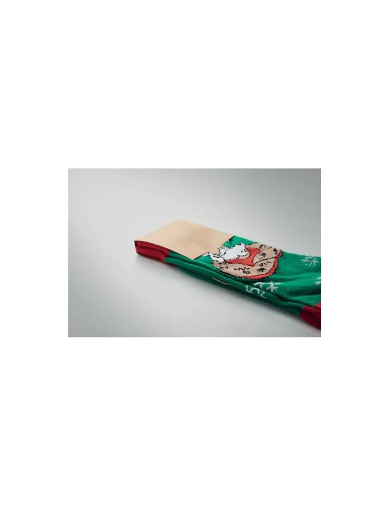 Chaussettes de Noël Joyful L - Écologiques et Festives