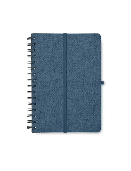 Cahier A5 publicitaire avec support de téléphone STRATA Matières : plastique Couleurs : blanc goodies publicitaire événementiel