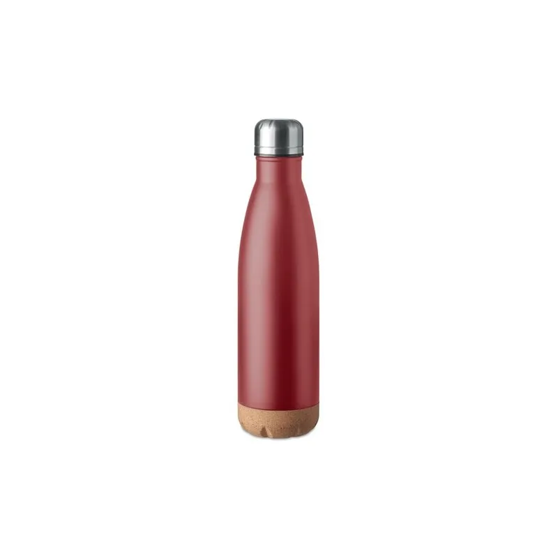 Bouteille isotherme double paroi écologique de 500 ml en acier inoxydable - ASPEN CORK Matières : polyéthylène (PE) Taille texti