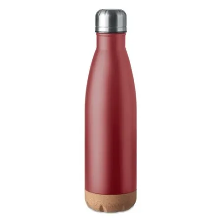 Bouteille isotherme double paroi écologique de 500 ml en acier inoxydable - ASPEN CORK Matières : polyéthylène (PE) Taille texti