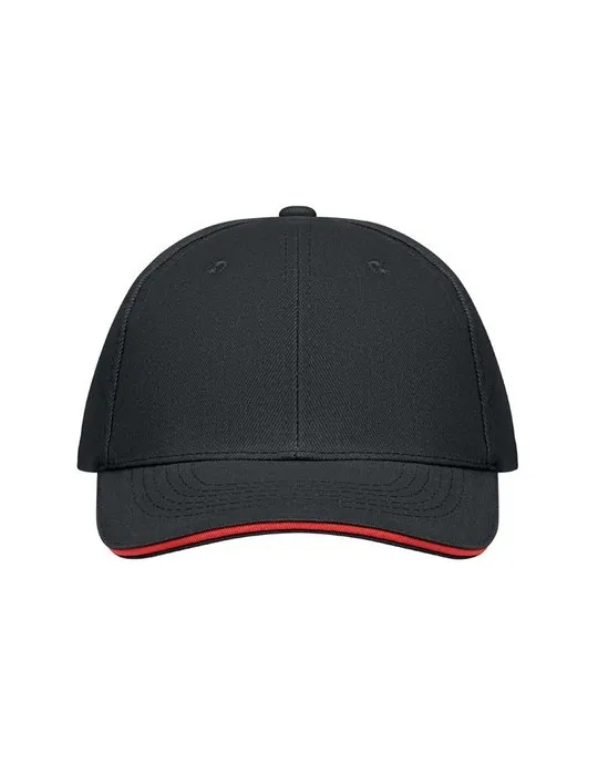 Casquette baseball 6 pans publicitaire BUFFALO Matières : plastique Couleurs : noir impression logo haute qualité