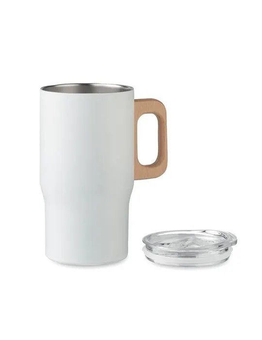 Gobelet double paroi personnalisé 350ml TUMBOO Matières : métal Couleurs : argenté mat impression haute définition