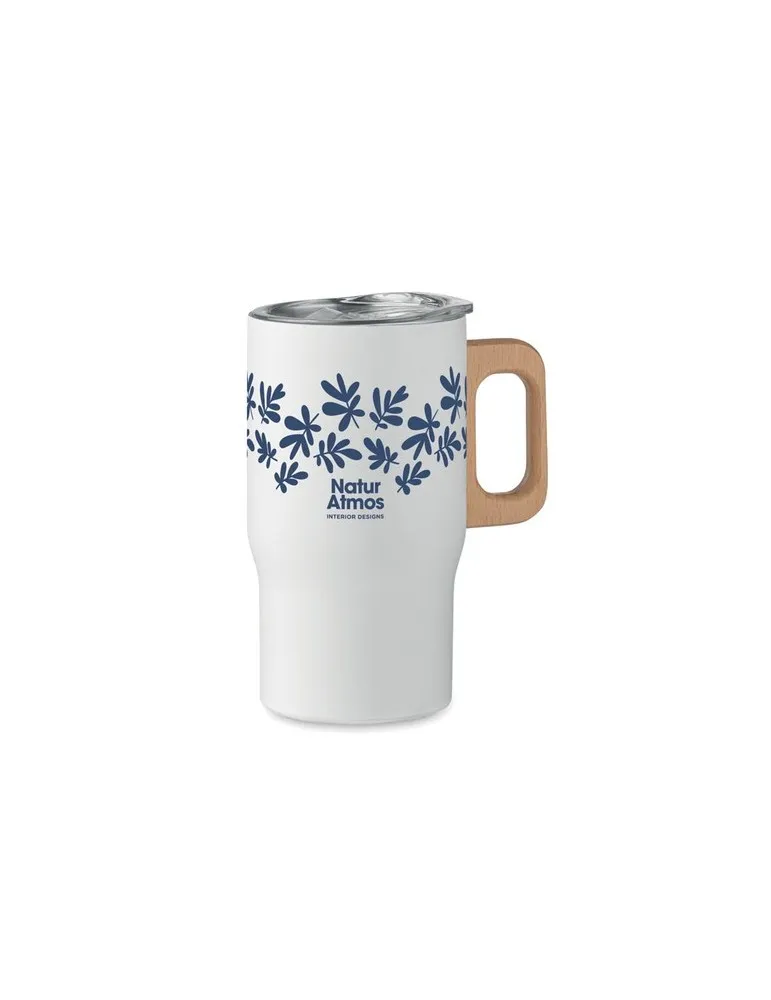 Gobelet double paroi personnalisé 350ml TUMBOO Matières : métal Couleurs : argenté mat accessoire événementiel unique