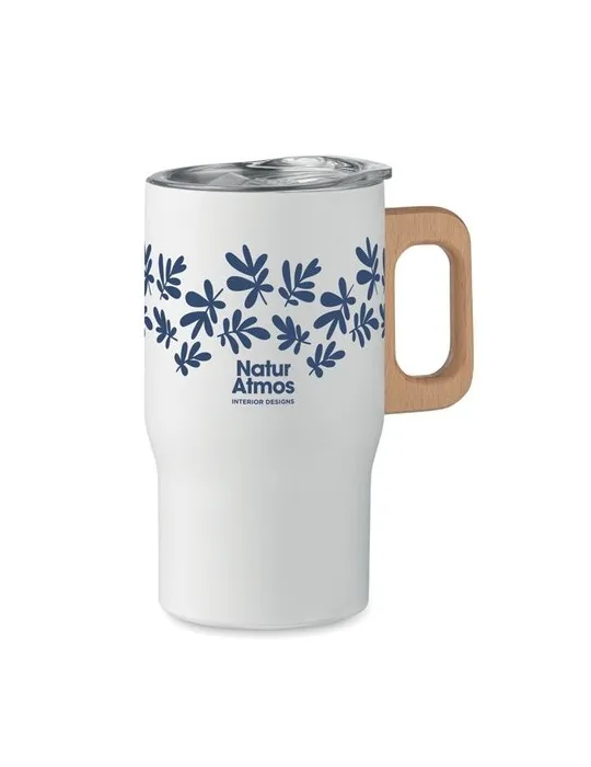 Gobelet double paroi personnalisé 350ml TUMBOO Matières : métal Couleurs : argenté mat accessoire événementiel unique