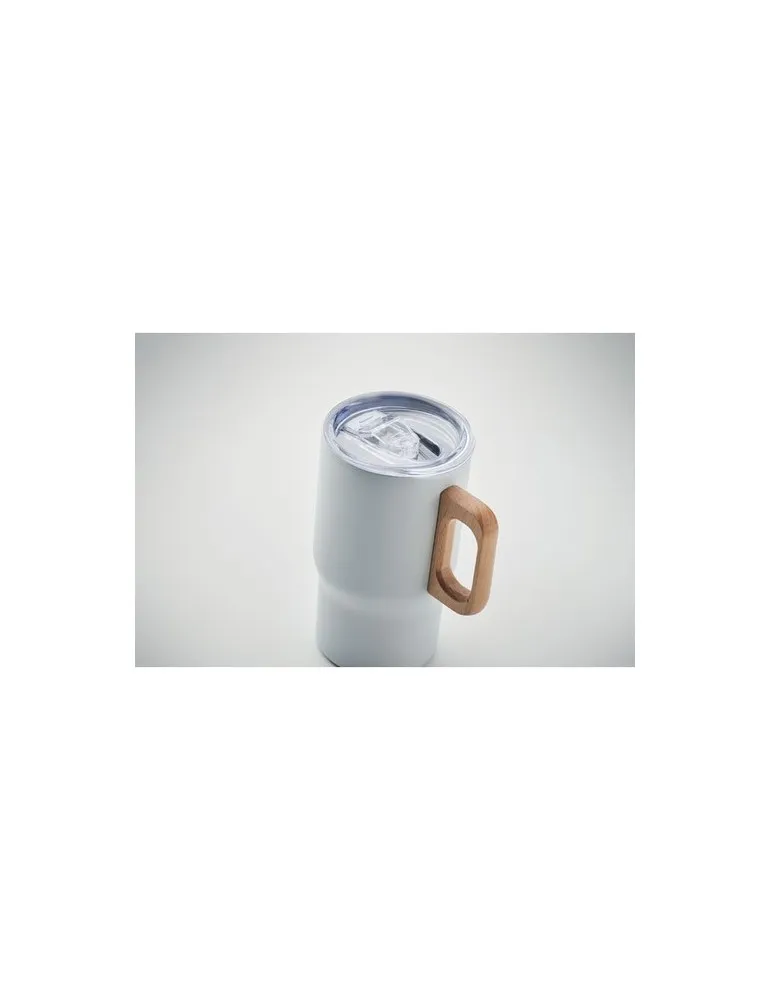 Gobelet double paroi personnalisé 350ml TUMBOO Matières : métal Couleurs : argenté mat cadeau client original