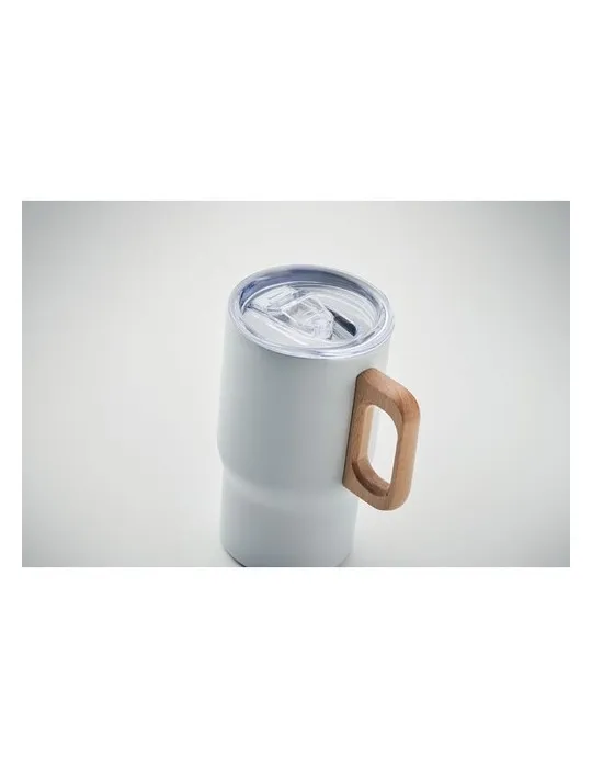 Gobelet double paroi personnalisé 350ml TUMBOO Matières : métal Couleurs : argenté mat cadeau client original