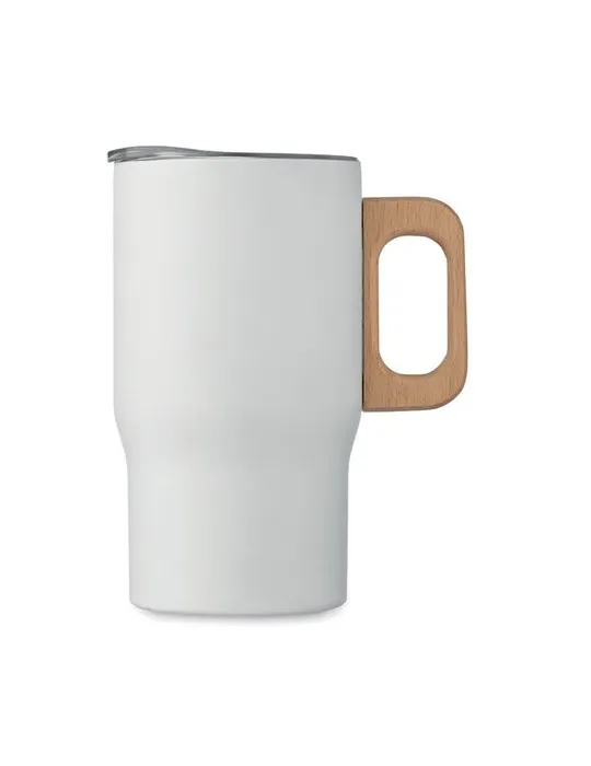 Gobelet double paroi personnalisé 350ml TUMBOO Matières : métal Couleurs : argenté mat objet publicitaire robuste