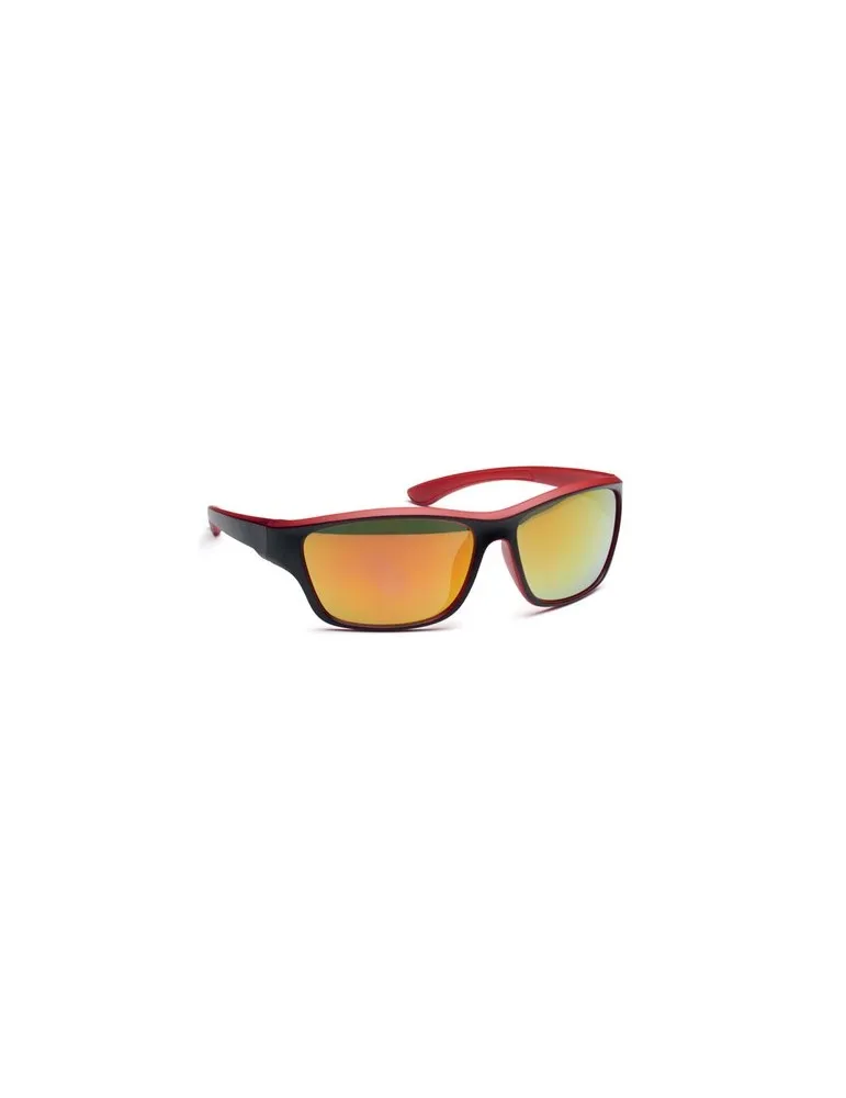 Lunettes de sport miroir UV400 personnalisées YUMA Matières : papier recyclé Couleurs : argenté mat impression haute définition