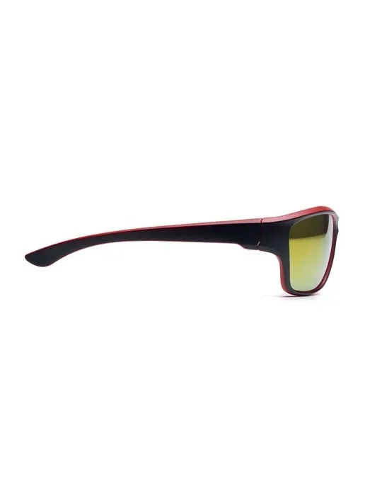 Lunettes de sport miroir UV400 personnalisées YUMA Matières : papier recyclé Couleurs : argenté mat objet promotionnel éco-respo