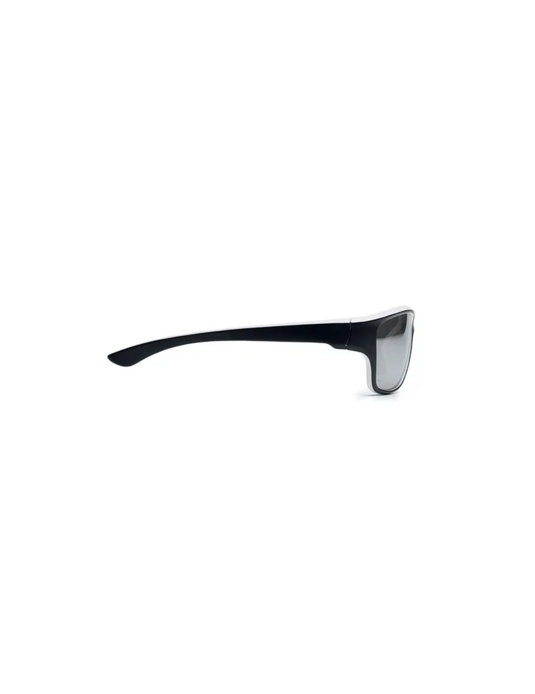 Lunettes de sport miroir UV400 personnalisées YUMA Matières : PET recyclé Couleurs : noir livraison express 24h 48h