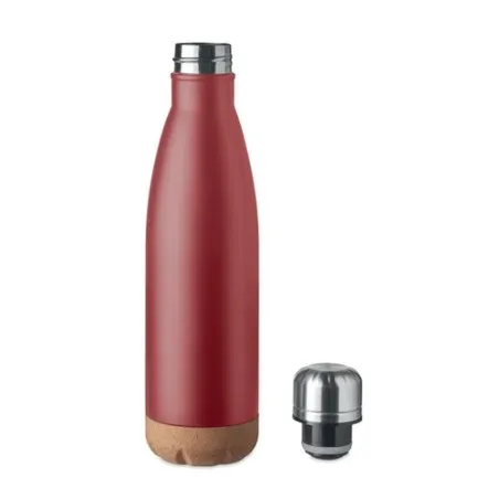 Bouteille isotherme double paroi écologique de 500 ml en acier inoxydable - ASPEN CORK Matières : polyéthylène (PE) Taille texti