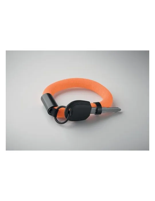 Bracelet porte-clés flottant personnalisé POLLY Couleurs : pierre Matières : acier inoxydable recyclé goodies entreprise design