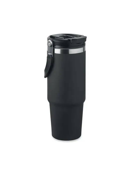 Gobelet double paroi personnalisé 850 ml SUMA HAND Couleurs : bleu marine Matières : acier inoxydable recyclé impression haute d