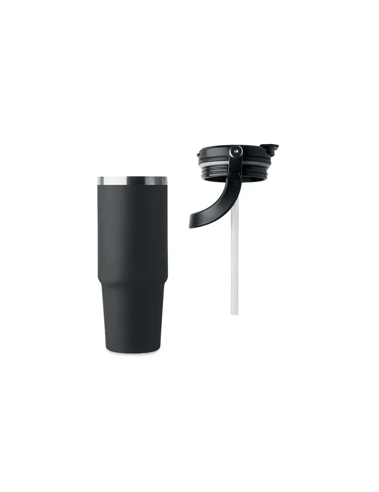 Gobelet double paroi personnalisé 850 ml SUMA HAND Couleurs : bleu marine Matières : acier inoxydable recyclé marquage couleur é