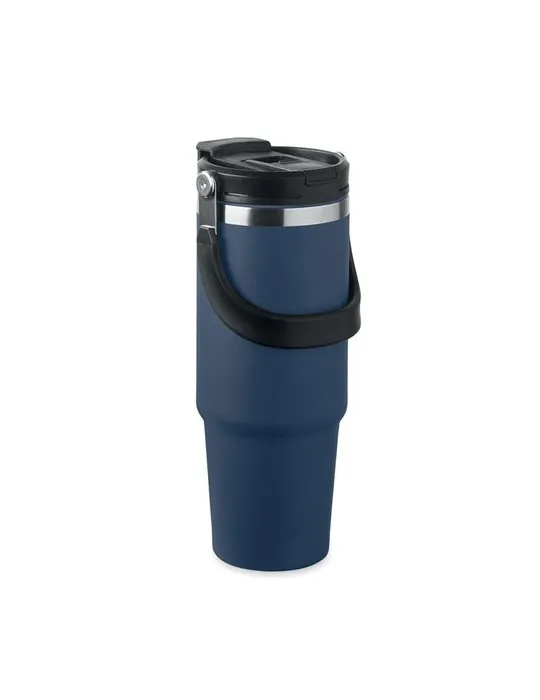 Gobelet double paroi personnalisé 850 ml SUMA HAND Couleurs : noir Matières : acier inoxydable recyclé objet promotionnel éco-re