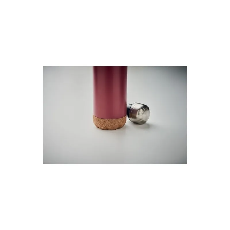 Bouteille isotherme double paroi écologique de 500 ml en acier inoxydable - ASPEN CORK Matières : polyéthylène (PE) Taille texti