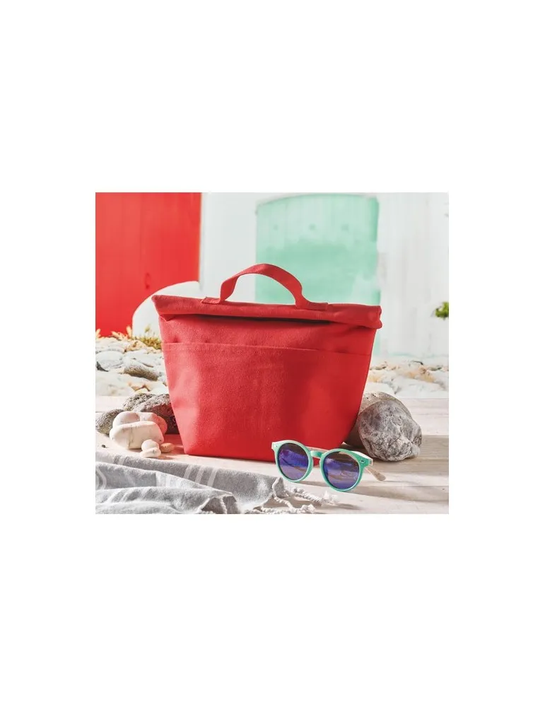 Sac isotherme écologique en coton recyclé RECOBA COLOUR Matières : métal Couleurs : argenté cadeau entreprise pas cher