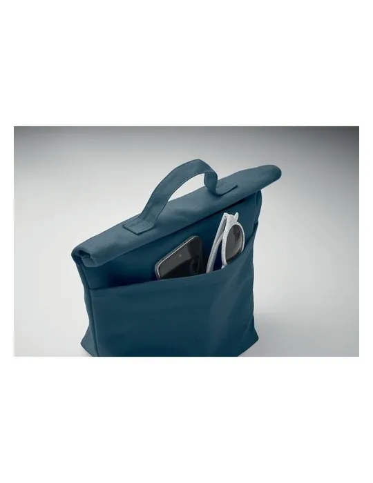 Sac isotherme écologique en coton recyclé RECOBA COLOUR Matières : bambou Couleurs : bois personnalisation sur mesure