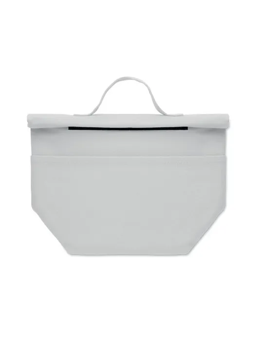 Sac isotherme écologique en coton recyclé RECOBA COLOUR Couleurs : bleu marine Matières : acier inoxydable recyclé livraison exp