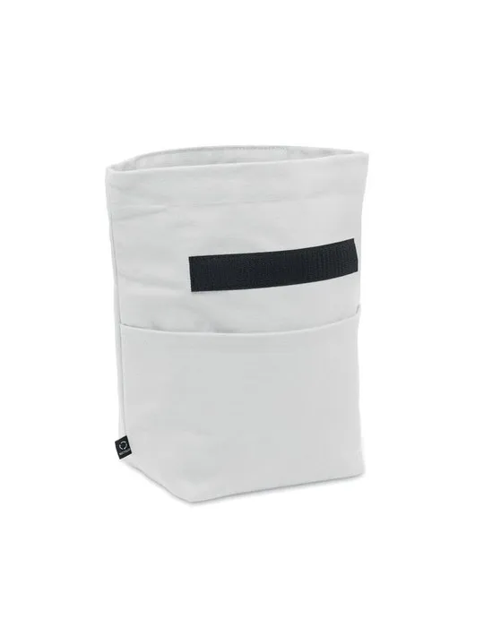 Sac isotherme écologique en coton recyclé RECOBA COLOUR Couleurs : bleu marine Matières : acier inoxydable recyclé personnalisat