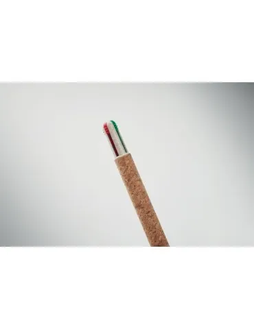 Stylo à bille publicitaire 4 couleurs ARBOCHO Matières : coton recyclé Couleurs : noir 2