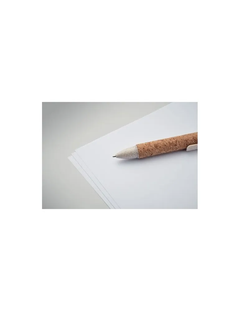 Stylo à bille publicitaire 4 couleurs ARBOCHO Matières : coton recyclé Couleurs : noir impression haute définition