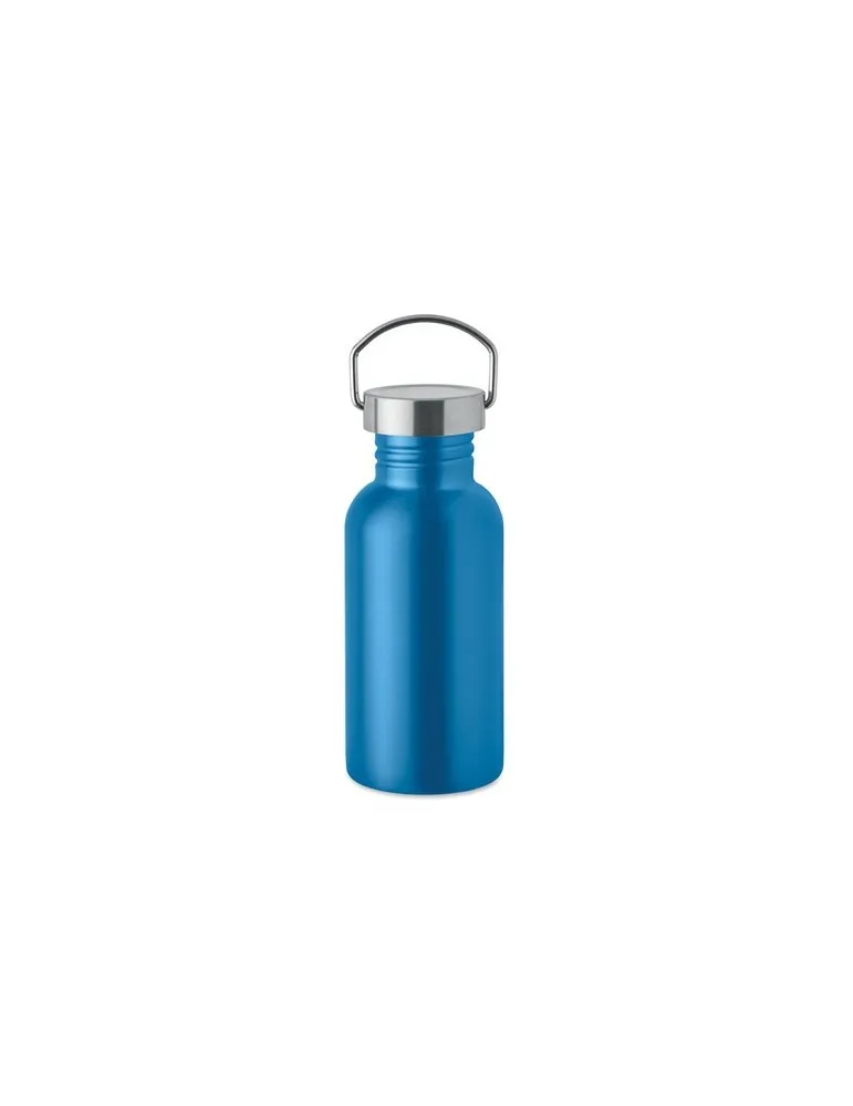 Bouteille publicitaire simple paroi 500 ml FLORENCE SING Matières : aluminium recyclé  Couleurs : blanc personnalisation rapide 