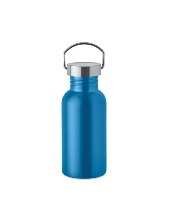 Bouteille publicitaire simple paroi 500 ml FLORENCE SING Matières : aluminium recyclé  Couleurs : blanc personnalisation rapide 
