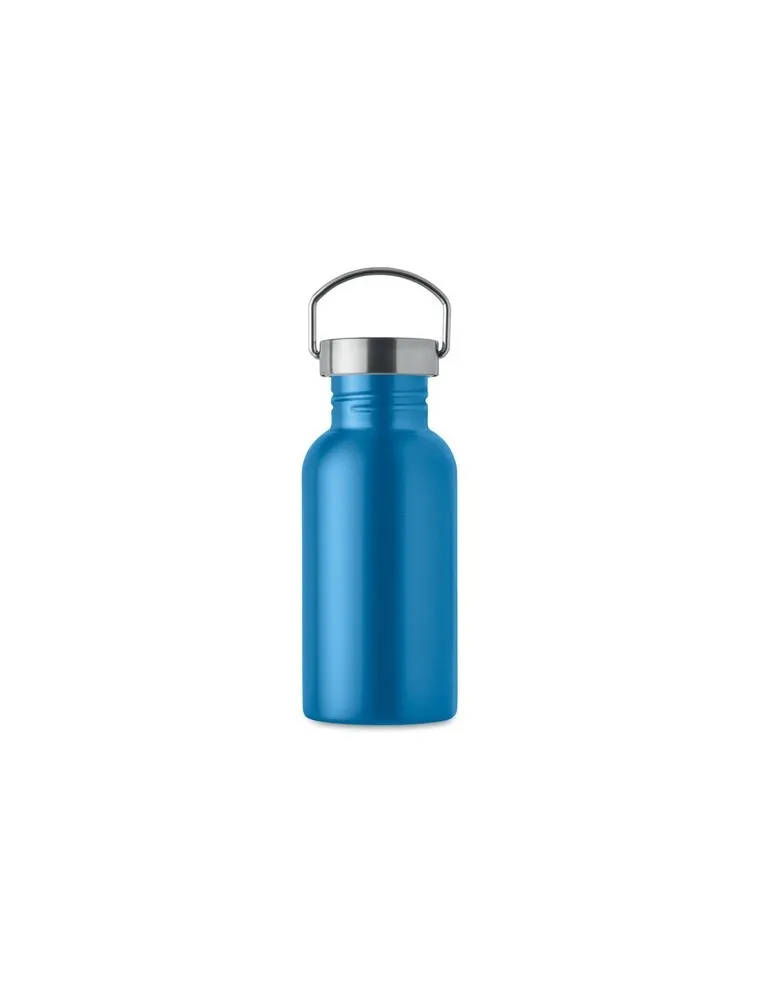 Bouteille publicitaire simple paroi 500 ml FLORENCE SING Matières : aluminium recyclé  Couleurs : blanc personnalisation rapide 