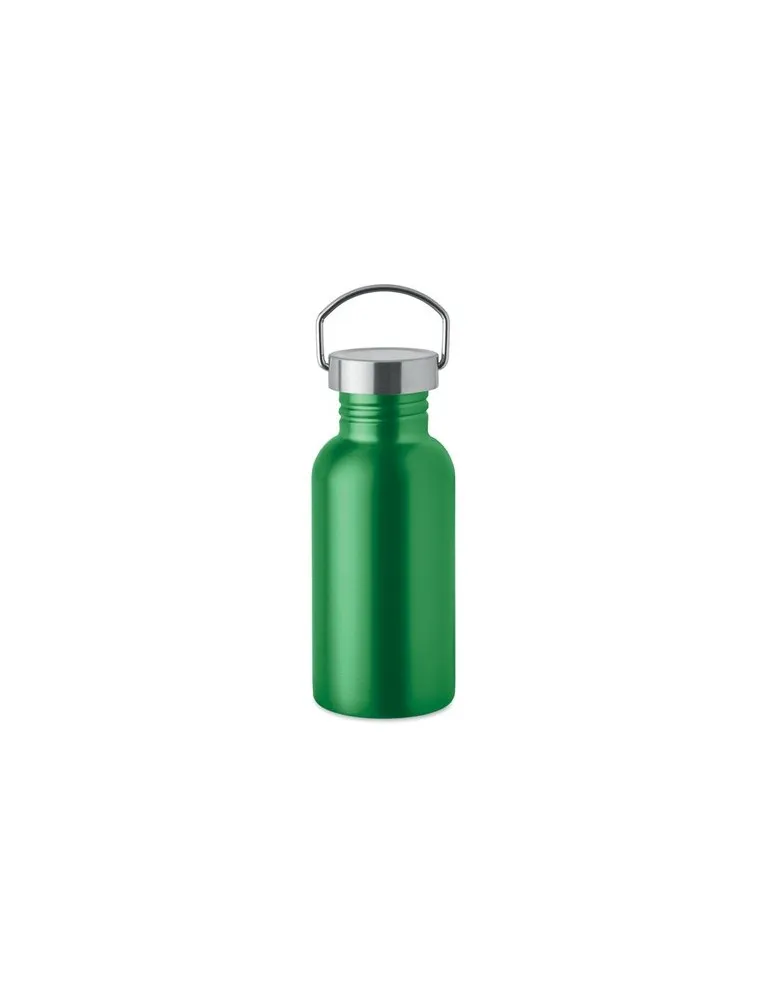 Bouteille publicitaire simple paroi 500 ml FLORENCE SING Matières : aluminium recyclé  Couleurs : argenté mat accessoire événeme