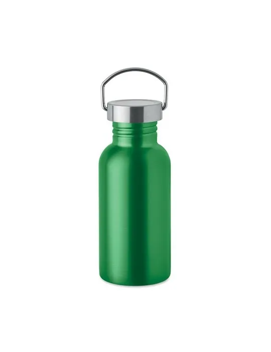 Bouteille publicitaire simple paroi 500 ml FLORENCE SING Matières : aluminium recyclé  Couleurs : argenté mat accessoire événeme