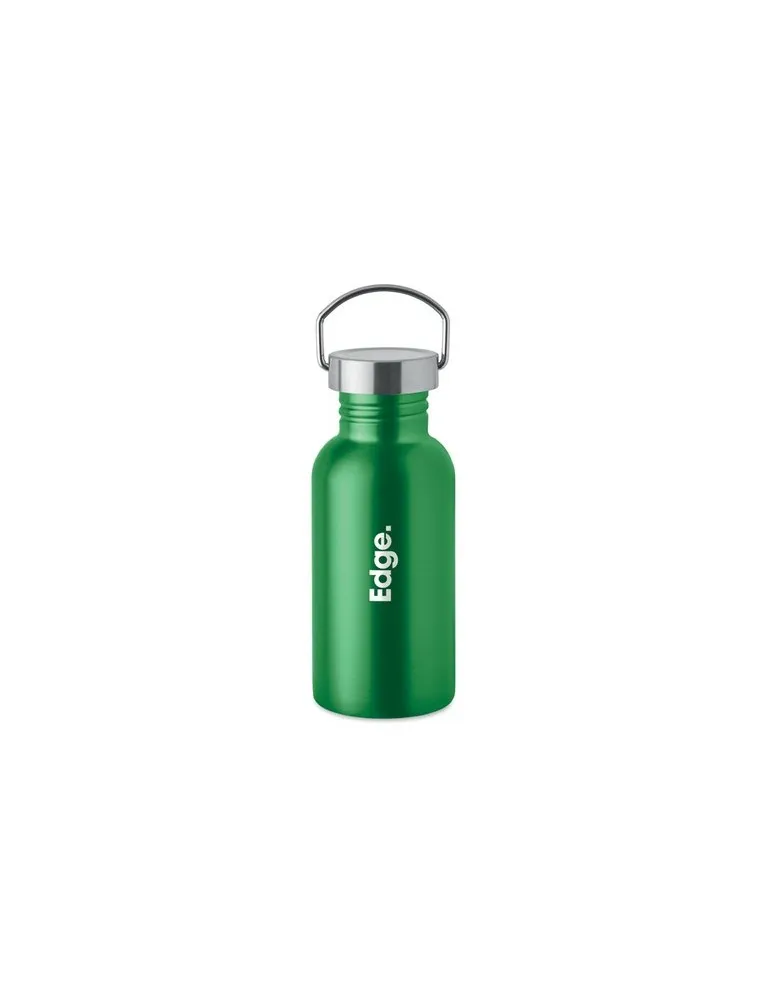 Bouteille publicitaire simple paroi 500 ml FLORENCE SING Matières : aluminium recyclé  Couleurs : argenté mat cadeau affaires él