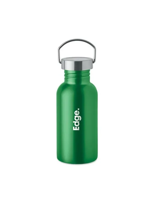 Bouteille publicitaire simple paroi 500 ml FLORENCE SING Matières : aluminium recyclé  Couleurs : argenté mat cadeau affaires él