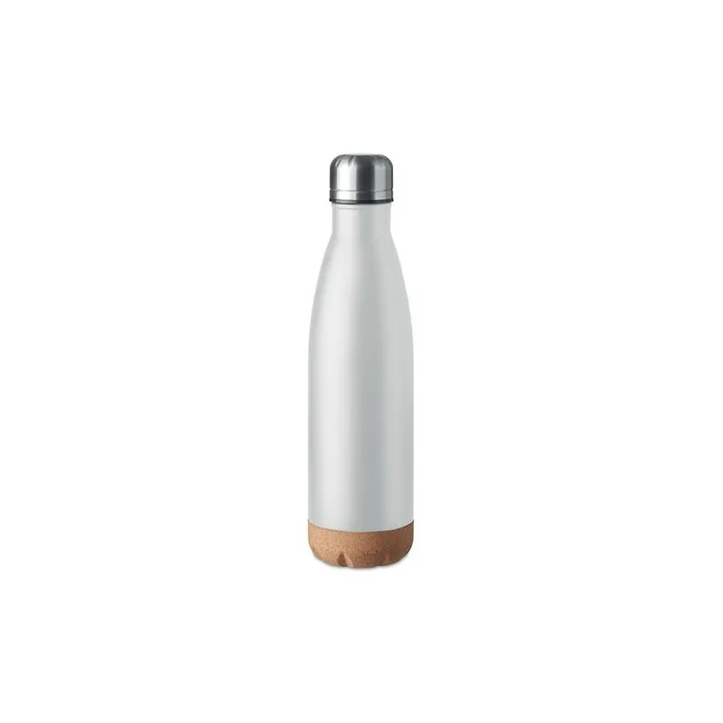 Bouteille isotherme double paroi écologique de 500 ml en acier inoxydable - ASPEN CORK Matières : polyéthylène (PE) Taille texti