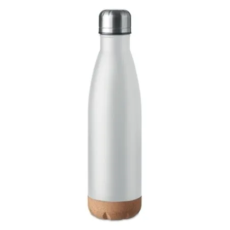 Bouteille isotherme double paroi écologique de 500 ml en acier inoxydable - ASPEN CORK Matières : polyéthylène (PE) Taille texti