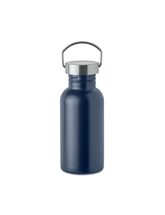 Bouteille publicitaire simple paroi 500 ml FLORENCE SING Matières : aluminium recyclé  Couleurs : noir cadeau collaborateur prem