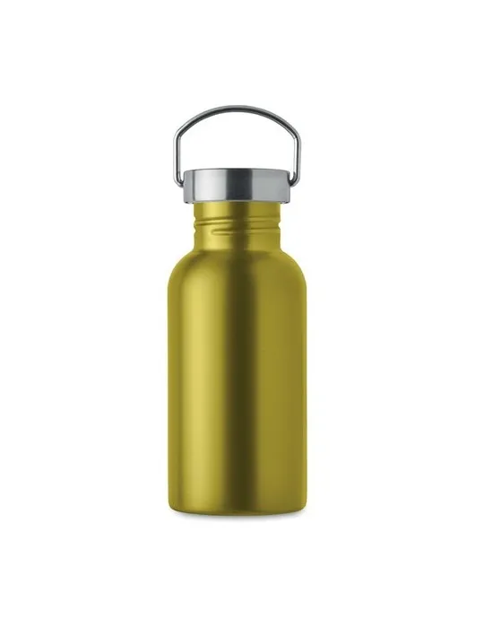 Bouteille publicitaire simple paroi 500 ml FLORENCE SING Matières : bambou Couleurs : noir cadeau entreprise pas cher