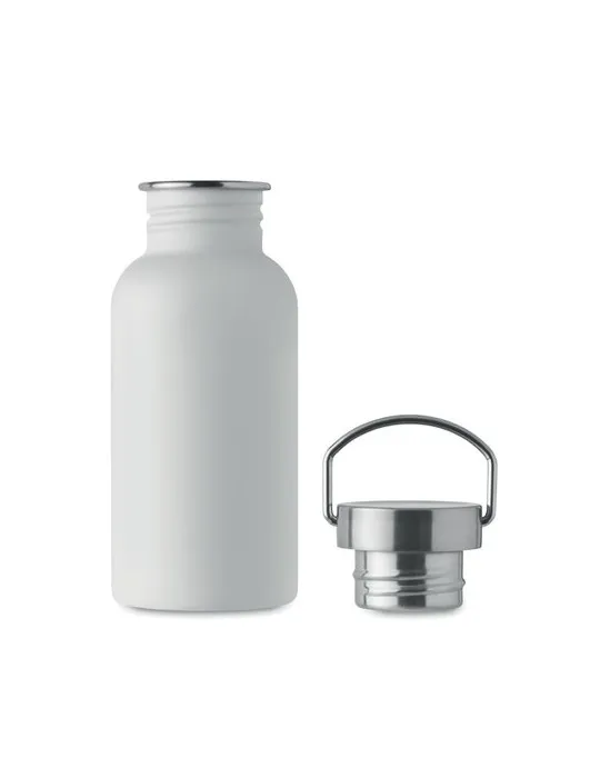 Bouteille publicitaire simple paroi 500 ml FLORENCE SING Matières : aluminium recyclé  Couleurs : bleu goodies entreprise design