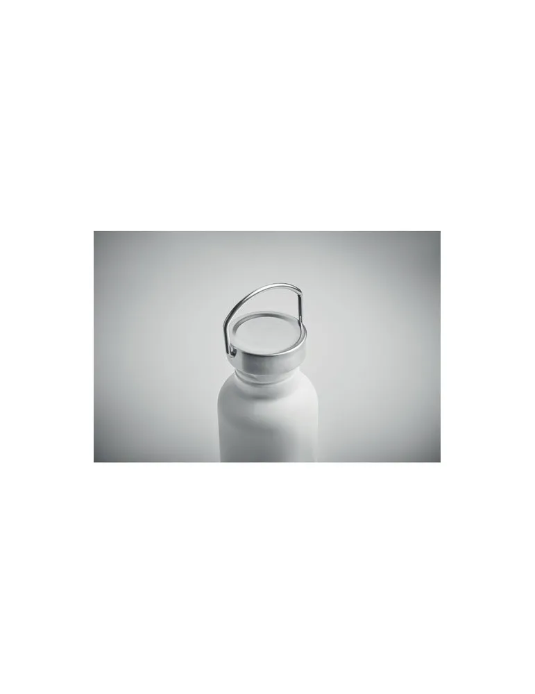 Bouteille publicitaire simple paroi 500 ml FLORENCE SING Matières : aluminium recyclé  Couleurs : bleu marquage couleur éclatant