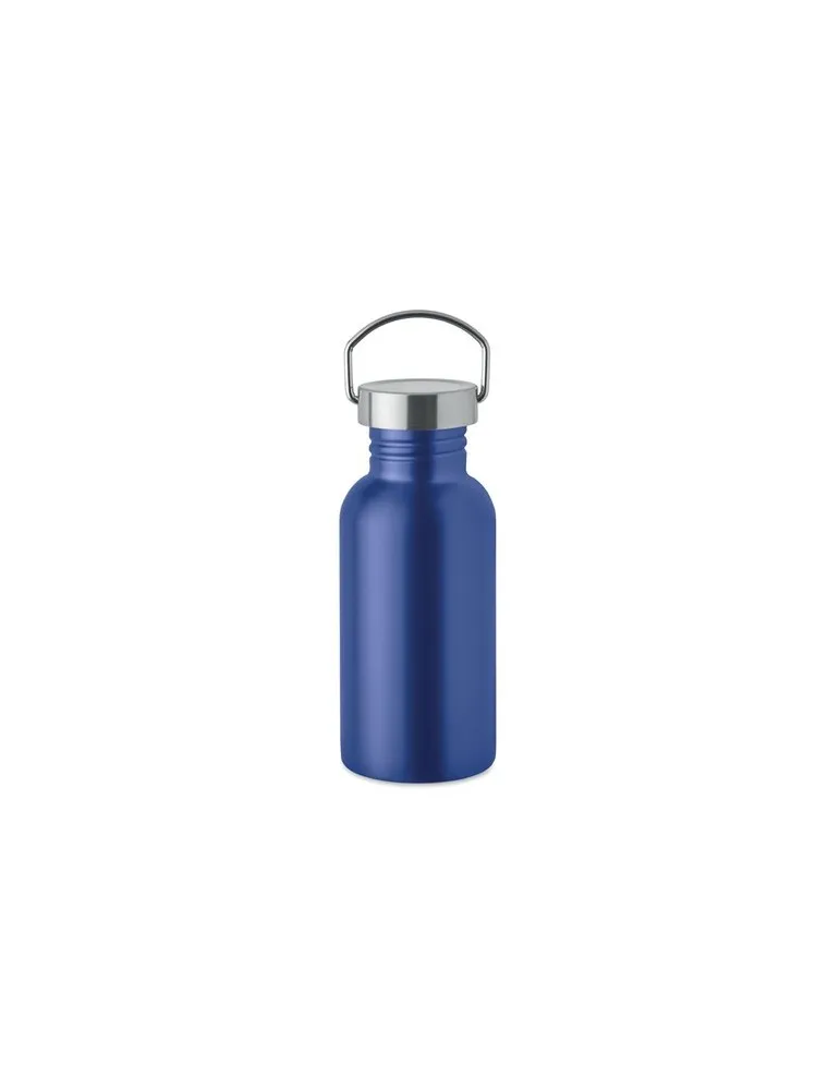 Bouteille publicitaire simple paroi 500 ml FLORENCE SING Matières : aluminium recyclé  Couleurs : blanc cadeau entreprise pas ch