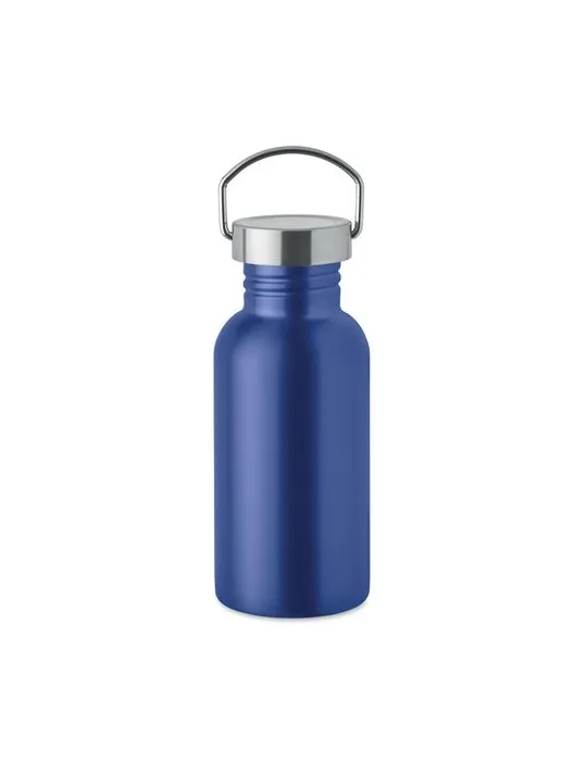 Bouteille publicitaire simple paroi 500 ml FLORENCE SING Matières : aluminium recyclé  Couleurs : blanc cadeau entreprise pas ch