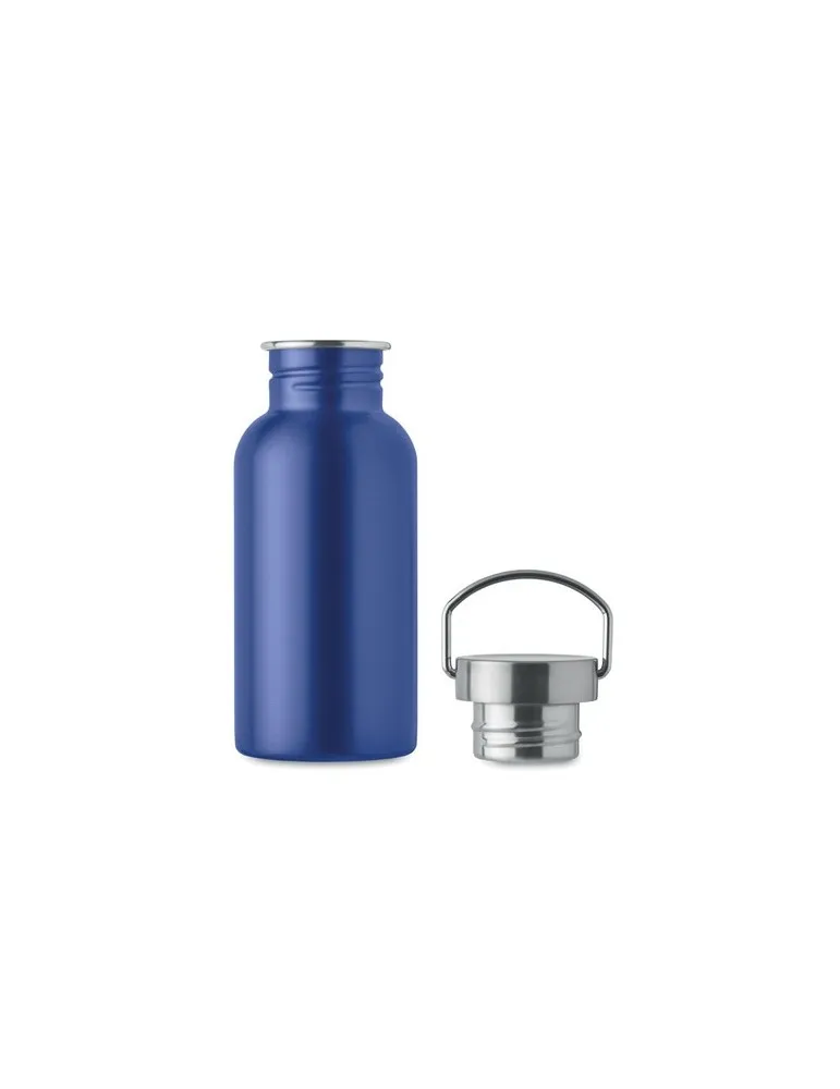 Bouteille publicitaire simple paroi 500 ml FLORENCE SING Matières : aluminium recyclé  Couleurs : blanc goodies personnalisé en 