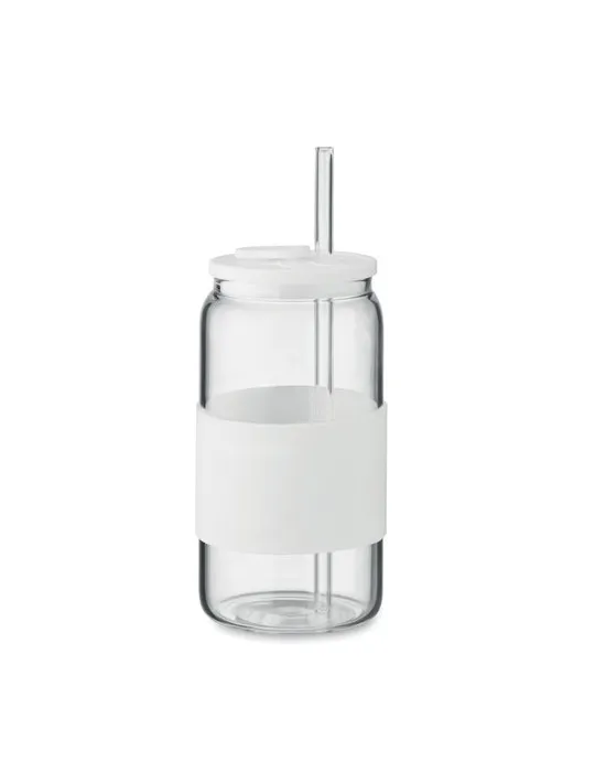 Gobelet publicitaire en verre 550ml BOROSIP Matières : ABS recyclé Couleurs : noir personnalisable avec votre logo