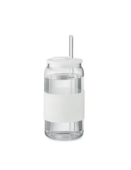 Gobelet publicitaire en verre 550ml BOROSIP Matières : ABS recyclé Couleurs : noir cadeau entreprise pas cher